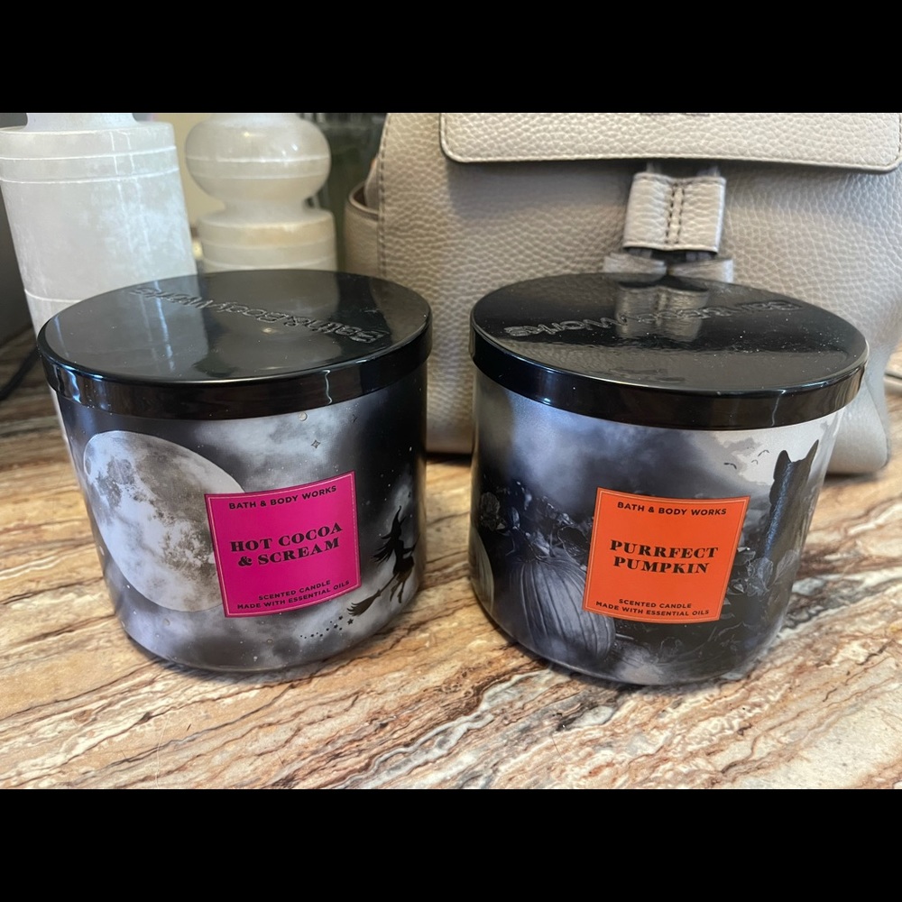 Halloween B&BW Candles